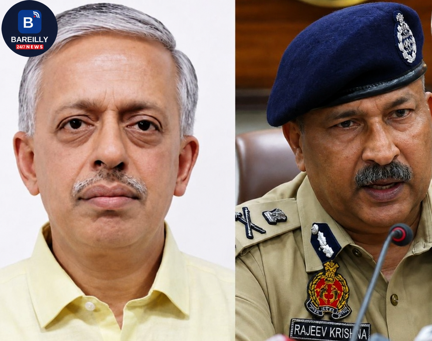 बरेली चीफ सेक्रेटरी-डीजीपी कल बरेली में, 5 बड़े एक्शन की तैयारी!   चीफ सेक्रेटरी डीजीपी यूपी के चीफ सेक्रेटरी शशि प्रकाश गोयल और डीजीपी राजीव कृष्ण बरेली। उत्तर प्रदेश के चीफ सेक्रेटरी-डीजीपी (पुलिस महानिदेशक) का 30 जुलाई को बरेली दौरा संभावित प्रस्तावित है। इसके लिए स्थानीय प्रशासनिक और पुलिस महकमे